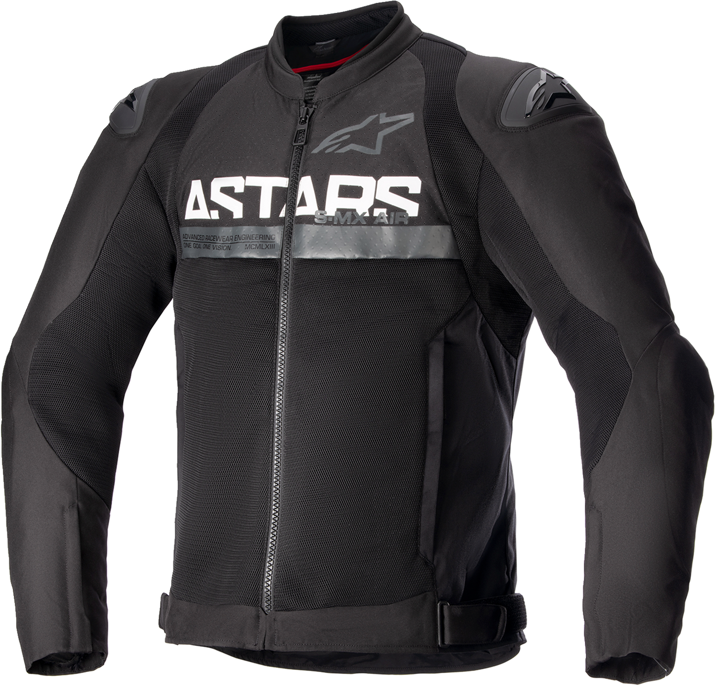 Alpinestars SMX Air motorcycle jacket in black, 3XL, featuring advanced ventilation and protective riding gear design.