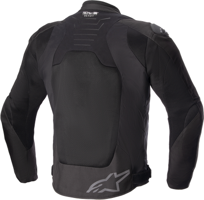 Alpinestars SMX Air motorcycle riding jacket in black, 3XL, featuring advanced ventilation and protective gear.