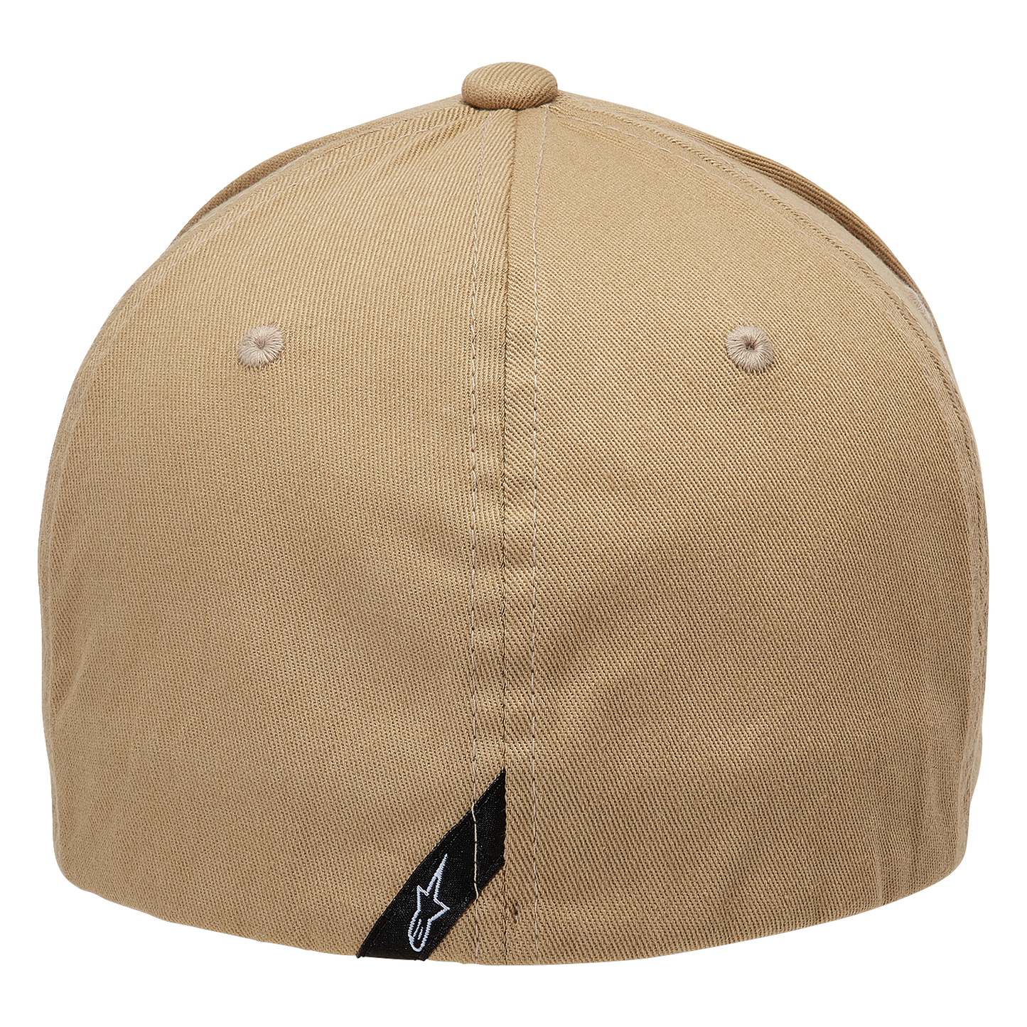 Alpinestars Linear Hat in sand and black, small/medium size, featuring the brand logo and stylish design.