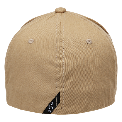 Alpinestars Linear Hat in sand and black, small/medium size, featuring the brand logo and stylish design.