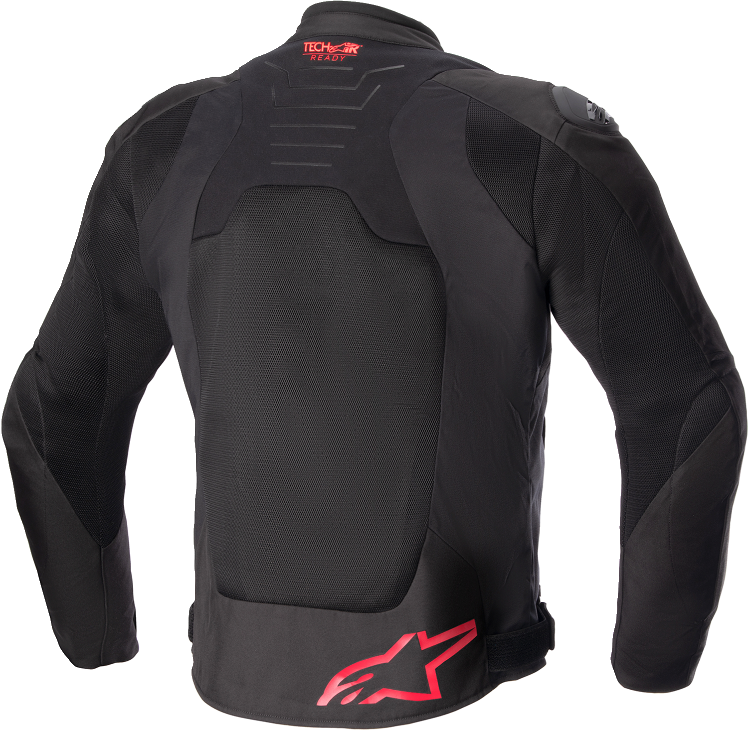 Alpinestars SMX Air motorcycle jacket in black and bright red, 4XL, featuring breathable mesh for sport riding.