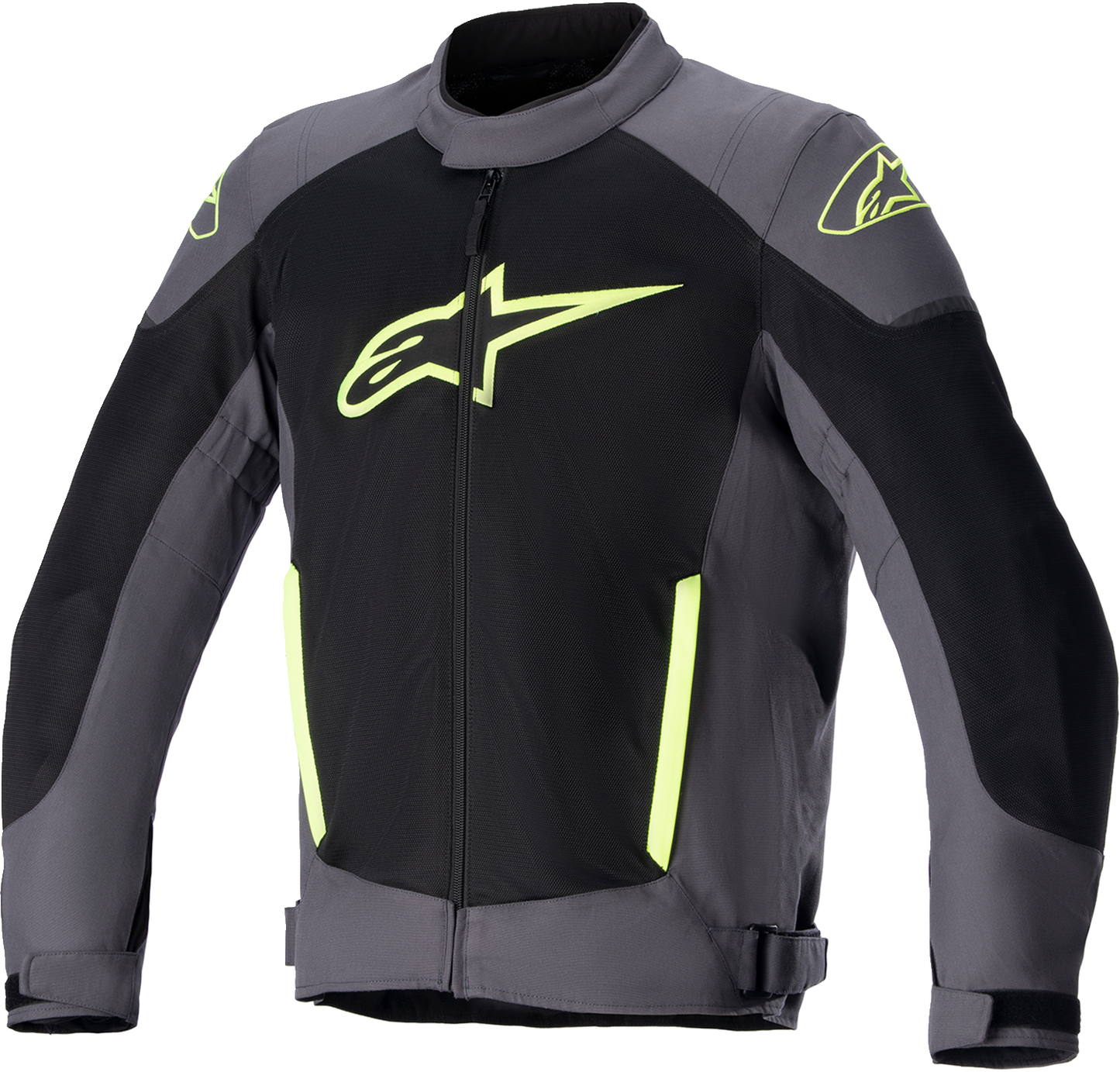 ALPINESTARS, Alpinestars T SP X Superair Jacket - Tar Gray, Black, and Yellow Fluo for Men - Medium (Part #3302022-9151-M)