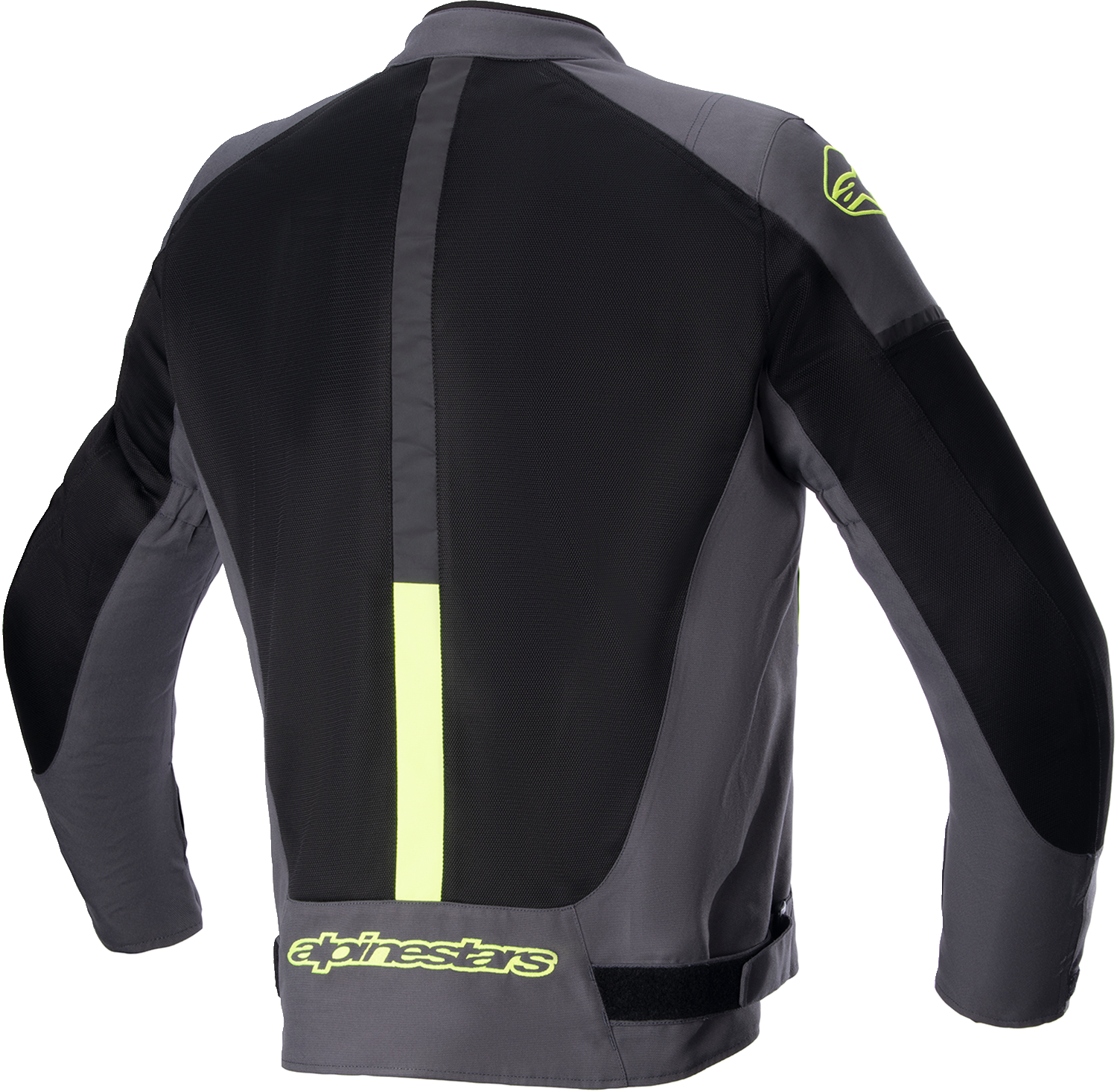 ALPINESTARS, Alpinestars T SP X Superair Jacket - Tar Gray, Black, and Yellow Fluo for Men - Medium (Part #3302022-9151-M)