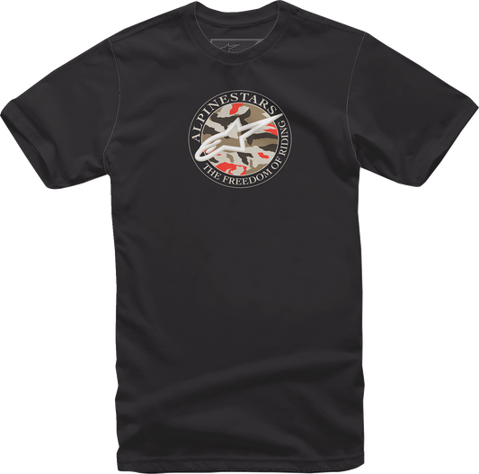 ALPINESTARS, Alpinestars Dot Camo T-Shirt - Black 2XL - Comfortable 100% Cotton Graphic Tee