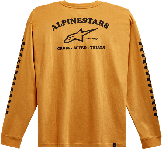 ALPINESTARS, Alpinestars Sunday Long-Sleeve T-Shirt - Gold - XL (Part Number 12137184059XL)
