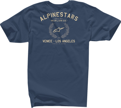 ALPINESTARS, Alpinestars Wreath T-Shirt in Navy – 2XL, Part Number 12137258070XXL