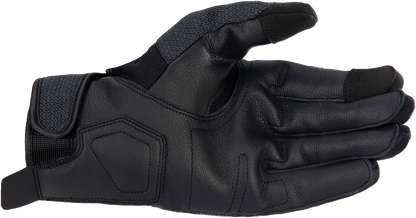 Alpinestars Morph Street Gloves in black, medium size, showing the protective design and textured material for motorcycle riding.