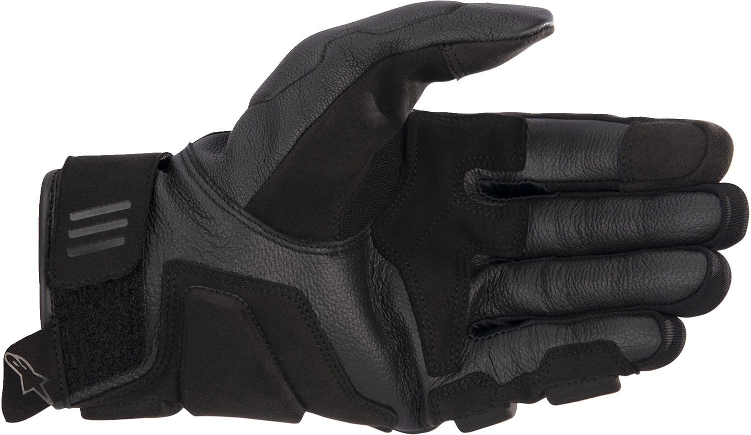 Alpinestars Phenom Air Gloves in black, size 3XL, with breathable mesh panels and protective knuckles for motorcycle riding.