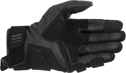 Alpinestars Phenom Air Gloves in black, size 3XL, with breathable mesh panels and protective knuckles for motorcycle riding.