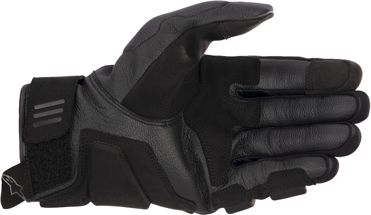 Alpinestars Phenom Air Gloves in black and white, small size, showing the durable riding gloves with ventilation and protective features.
