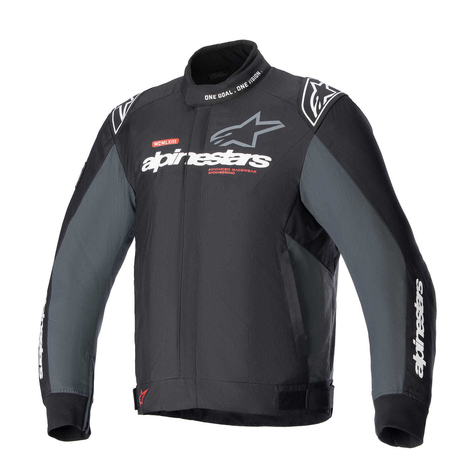 ALPINESTARS, Alpinestars Monza Sport Jacket 4XL – Black/Tar Gray with Tech-Air® Ready System