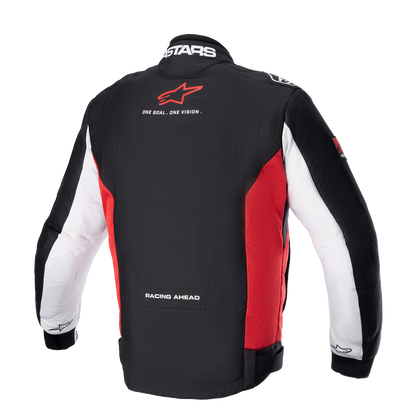 Alpinestars Monza Sport Jacket in 4XL with Tech-Air® Ready System, black, bright red, and white colors, motorcycle riding gear.