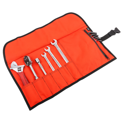 THRASHIN SUPPLY CO. Tool Roll V2 with 1680D ballistic nylon exterior, compact and durable for organizing tools.