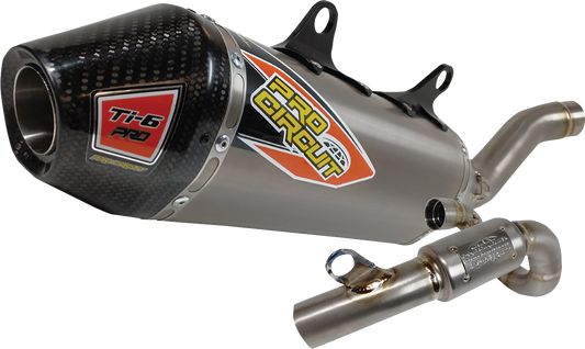 Pro Circuit TI-6 Pro Exhaust System for enhanced performance, featuring a sleek titanium design and durable construction.
