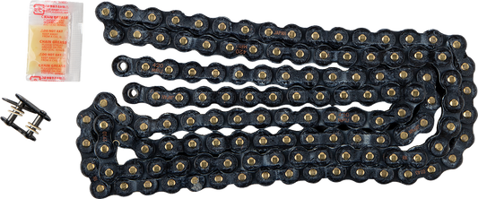 RK 420 MRU Sealed Chain with U-Rings for Honda Monkey and Grom, 130 Links, Black (Part Number: BL420MRU-130)