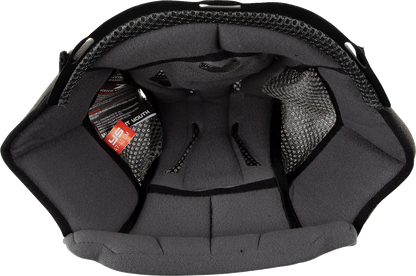 Z1R youth warrant helmet liner in small size, showing 14 mm thickness, with detailed fabric texture and branding.
