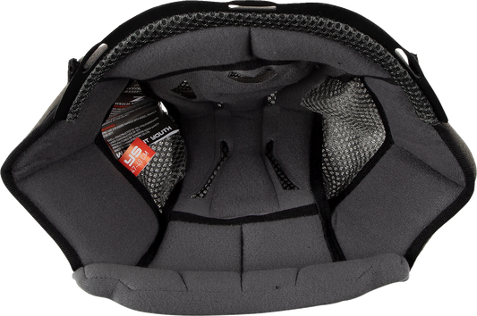 Z1R youth warrant helmet liner in small size, showing 14 mm thickness, with detailed fabric texture and branding.