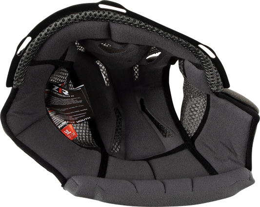 Z1R Youth Warrant Helmet replacement liner in large, 10mm thickness, showing the interior padding and fit for helmet comfort.