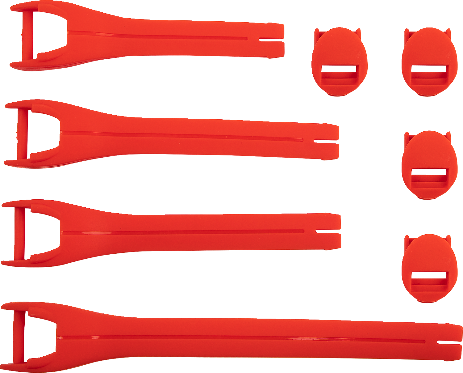 MOOSE OFFROAD Qualifier Boot Strap Kit - Red, Size 10-15, Part 3430-1018