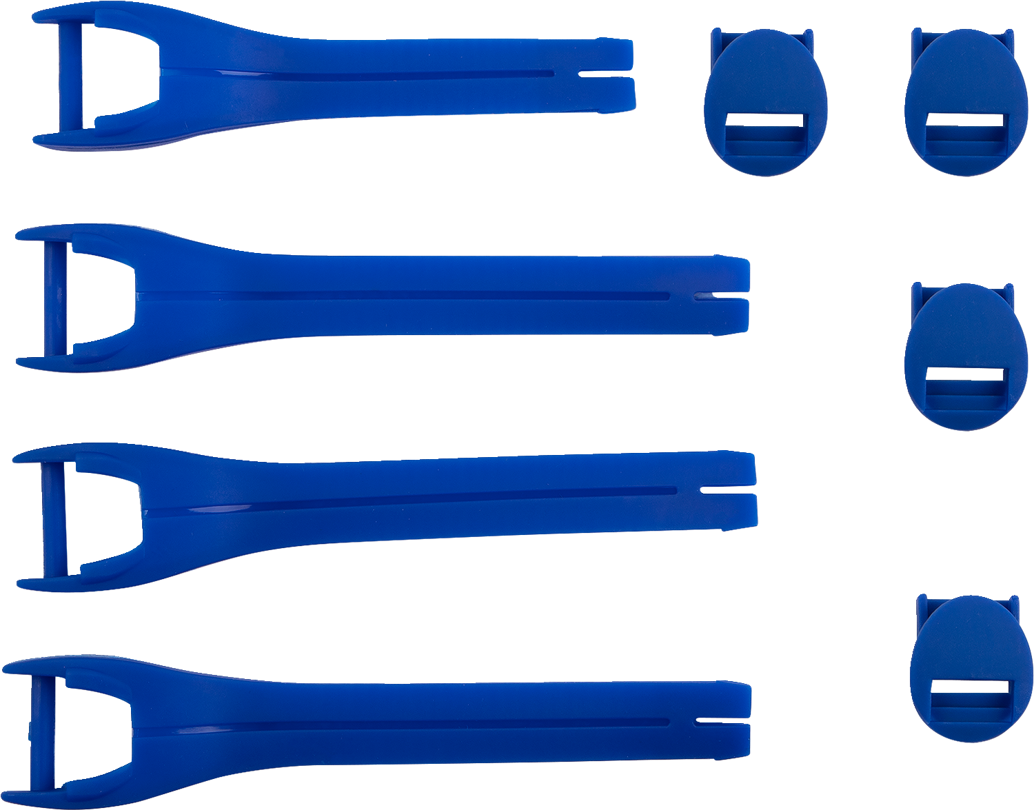 MOOSE OFFROAD Qualifier Boot Strap Kit - Blue, Size 7-9, Part 3430-1015