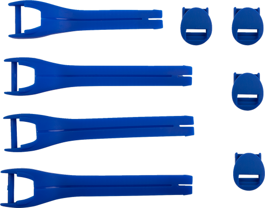MOOSE OFFROAD Qualifier Boot Strap Kit - Blue, Size 7-9, Part 3430-1015