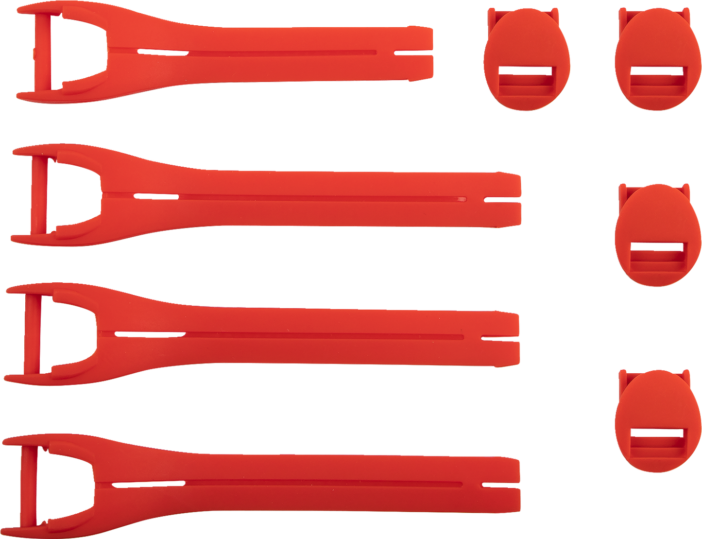 MOOSE OFFROAD Qualifier Boot Strap Kit - Red, Size 7-9, Part 3430-1013