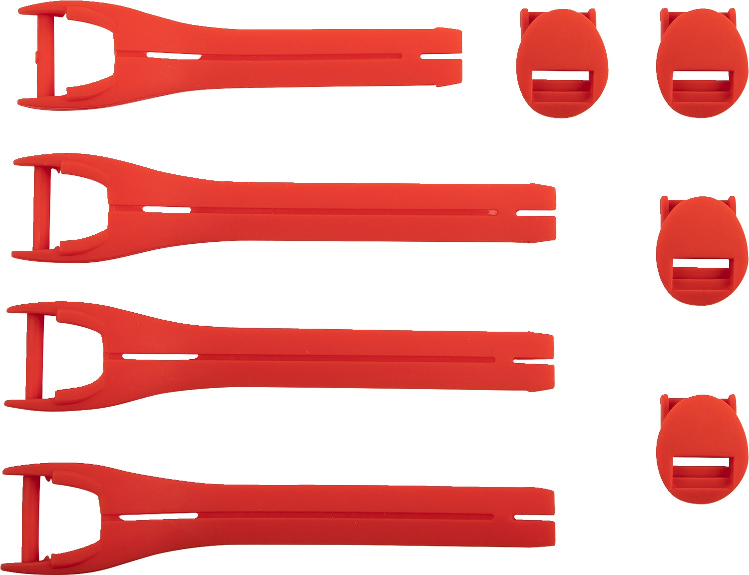 MOOSE OFFROAD Qualifier Boot Strap Kit - Red, Size 7-9, Part 3430-1013