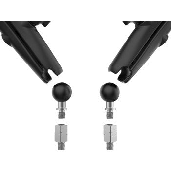 RAM MOUNTS Tough-Mirror™ Kit with M10 bases from Bill's Exhausts, featuring sturdy mounting hardware for vehicle mirrors.