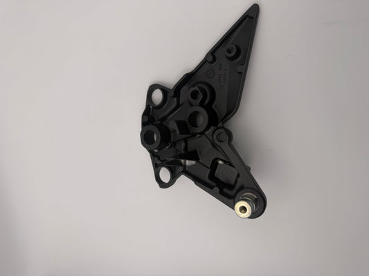 Kawasaki front right side fender in black, designed for motorcycle, with sleek black finish and brand logo details.