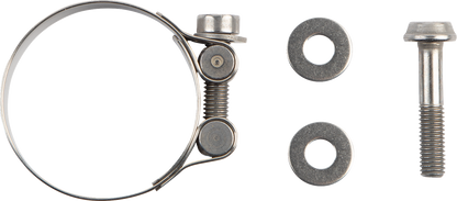 AKRAPOVIC slip-on motorcycle muffler in titanium with black finish, model S-K10SO29-ASZTBL for enhanced exhaust performance.