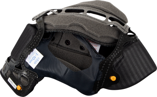 ARAI Helmets XD-4, VX-Pro3, VX-Pro4 interior pad with 7mm replacement liner, showing close-up of foam and fabric lining.