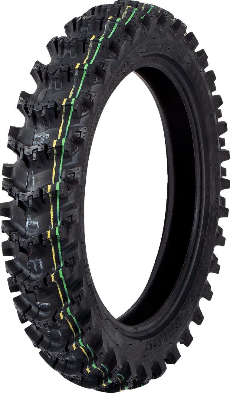 DUNLOP, DUNLOP Geomax MX14 Rear Tire 90/100-14 with Reinforced Scoop and V-Block Technologies