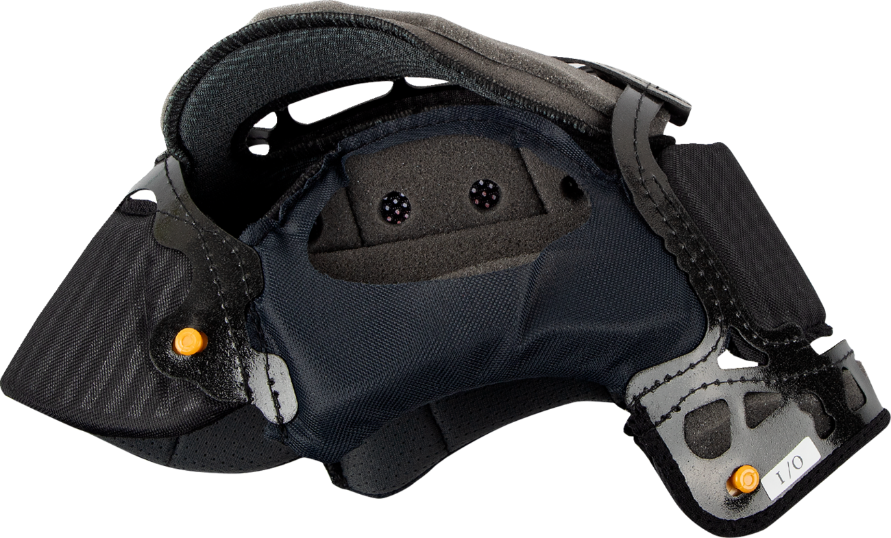 ARAi XD-4, VX-Pro3, VX-Pro4 helmet interior pad with 7mm replacement liner, showing close-up of padding and brand logo.