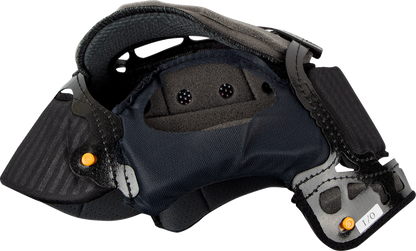 ARAi XD-4, VX-Pro3, VX-Pro4 helmet interior pad with 7mm replacement liner, showing close-up of padding and brand logo.