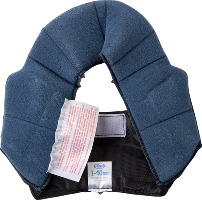 Interior pad for ARAI Helmets Regent-X, 10 mm thick, showing soft foam and fabric layers for helmet comfort.