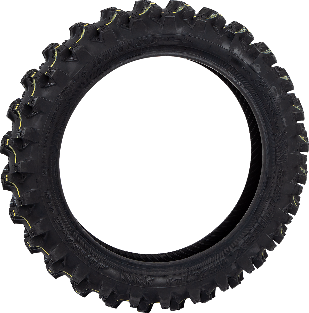 DUNLOP, Dunlop Geomax MX14 Rear Tire 80/100-12 41M - Reinforced Mud and Sand Off-Road Performance