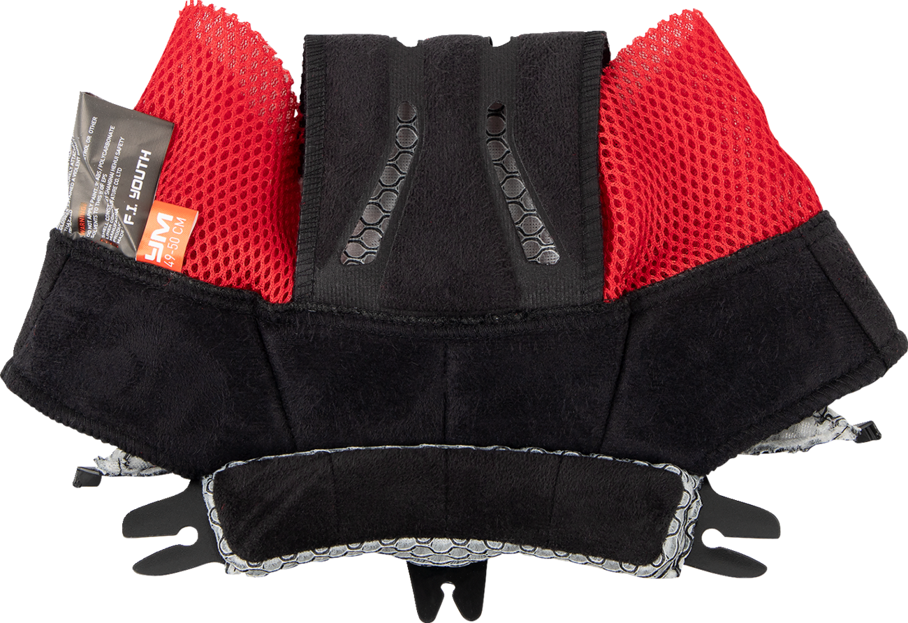 Black Z1R Youth F.I. Liner in 12 mm medium thickness, designed for Z1R motorcycle helmets, shown in the image.