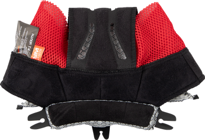 Black Z1R Youth F.I. Liner in 12 mm medium thickness, designed for Z1R motorcycle helmets, shown in the image.
