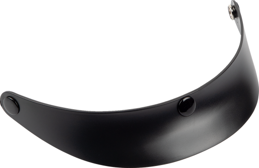 Black Z1R Vagrant NC visor with 3-snap design, compatible with Z1R motorcycle helmets, shown in a close-up view.