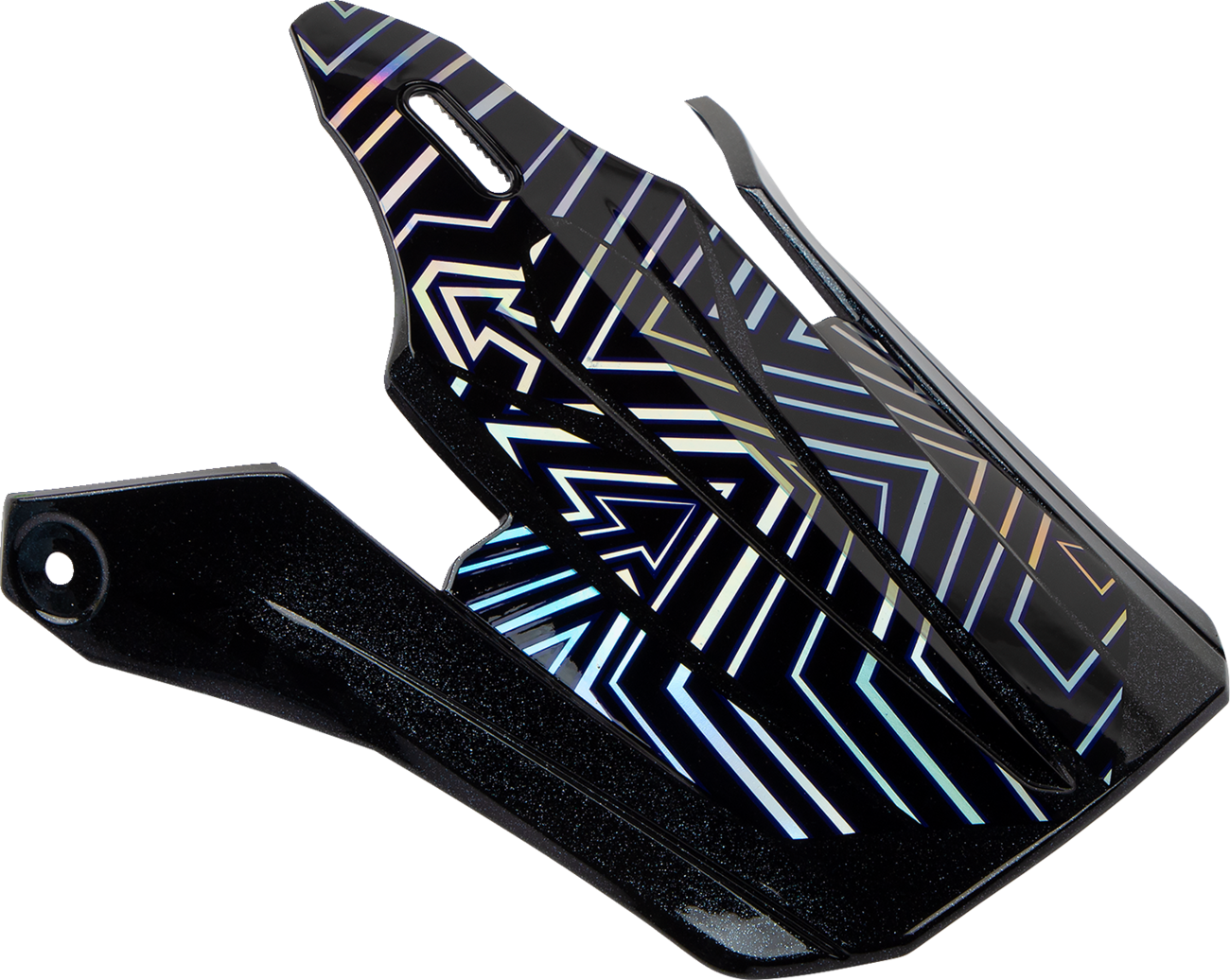 Z1R Youth F.I. Visor Kit in Lumen Iridescent with reflective finish, designed for Z1R motorcycle helmets.