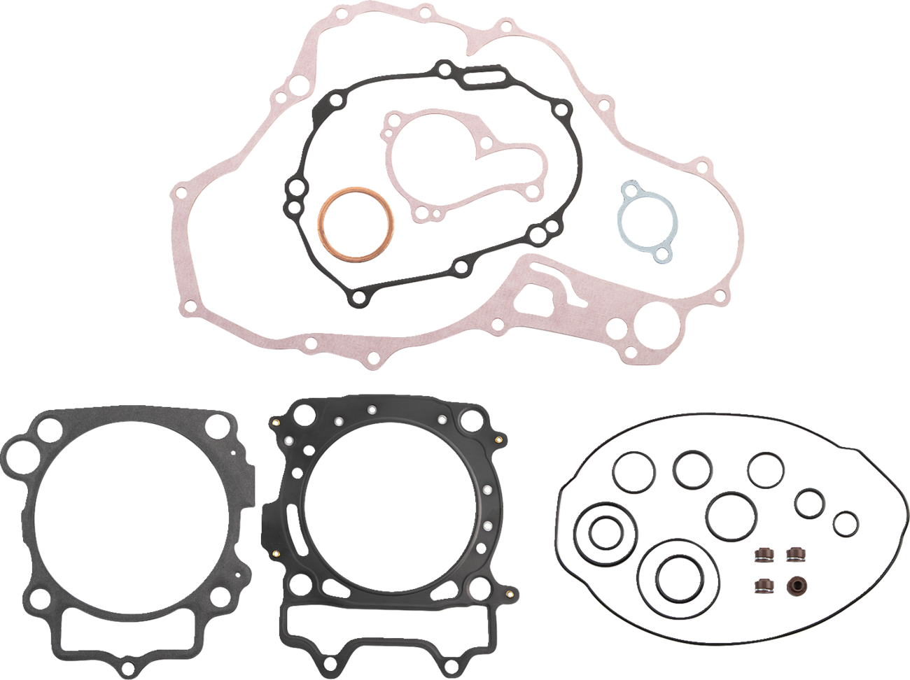 MOOSE OFFROAD Yamaha engine and transmission gasket set for complete rebuild, includes gaskets and seals for Yamaha models.