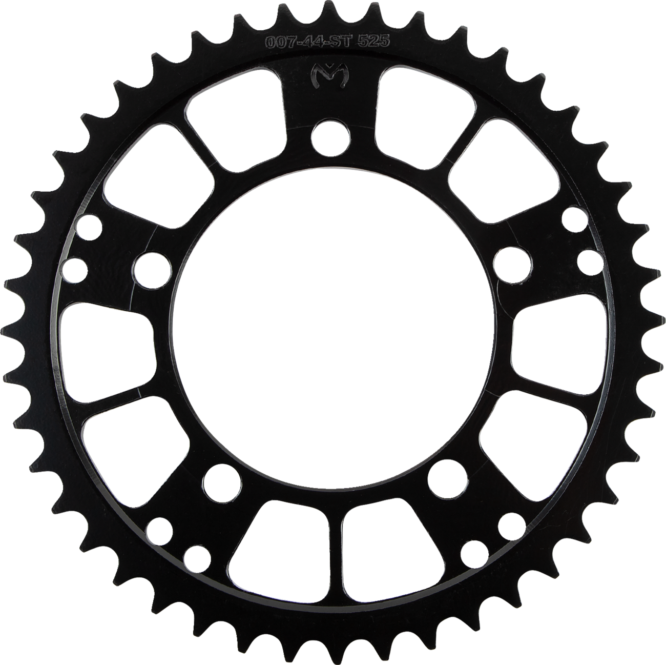 Steel rear sprocket for BMW by Moose Offroad, 44-tooth, durable motorcycle part with gear teeth visible in the image.