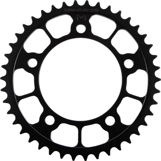 Moose Offroad 42-tooth rear sprocket for Honda motorcycles, showcasing the durable metal gear with teeth detail.