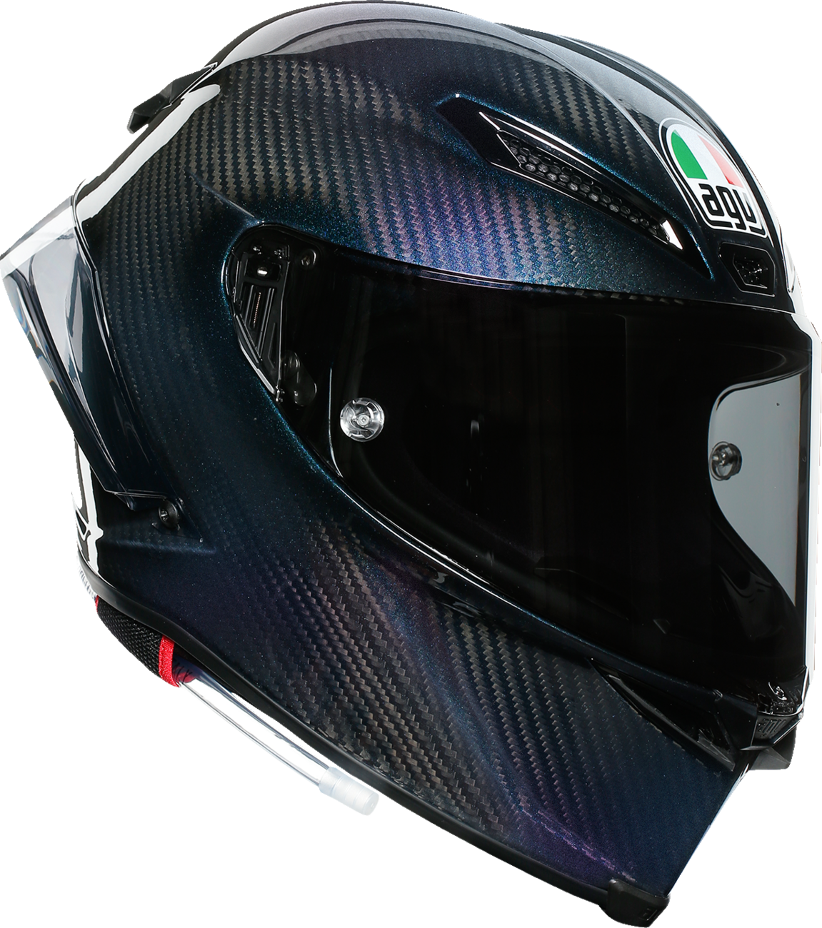 AGV Pista GP RR Iridium Carbon helmet in large size with sleek, aerodynamic design and carbon fiber finish.