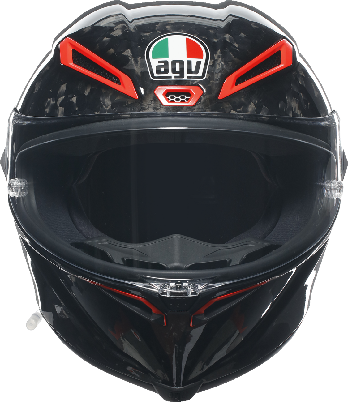AGV Pista GP RR Carbonio Italia motorcycle racing helmet in XL with carbon fiber finish and aerodynamic design.