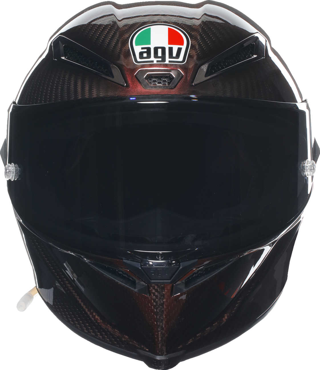 AGV Pista GP RR helmet in red carbon with large size, featuring aerodynamic design and racing style.