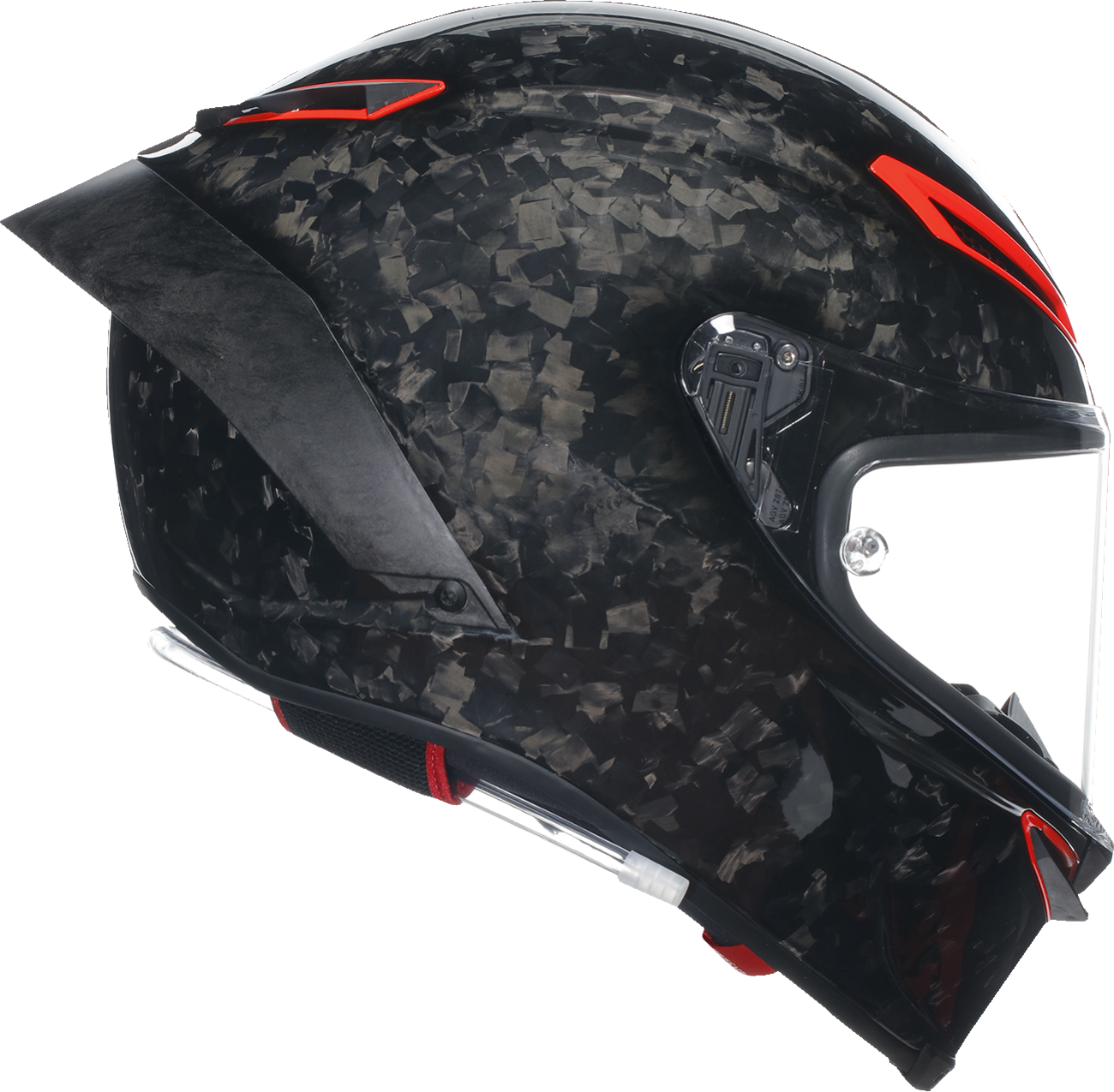 AGV Pista GP RR Carbonio Forgiato Italia Edition helmet in medium, featuring sleek carbon fiber design and detailed graphics.