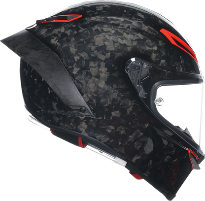 AGV Pista GP RR Carbonio Forgiato Italia Edition helmet in medium, featuring sleek carbon fiber design and detailed graphics.