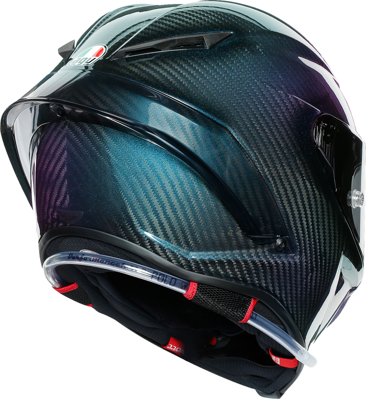 AGV Pista GP RR Iridium Carbon helmet in large size, featuring sleek design and carbon fiber finish for motorcycle racing.