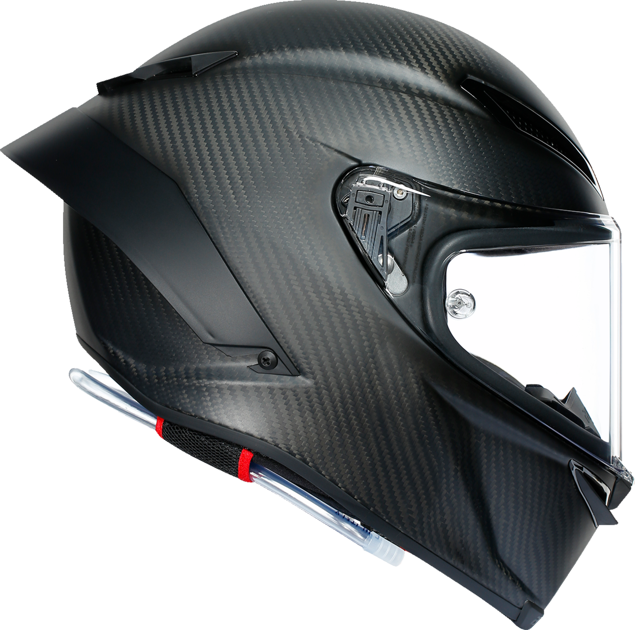 AGV Pista GP RR matte carbon motorcycle helmet with advanced safety features, small size, sleek design, and comfortable fit.